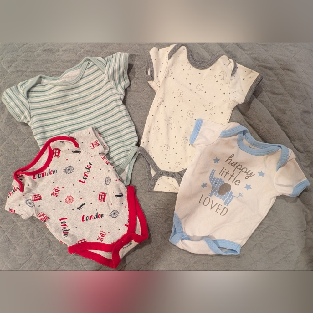 3-6M Assorted Baby Bodysuits Set